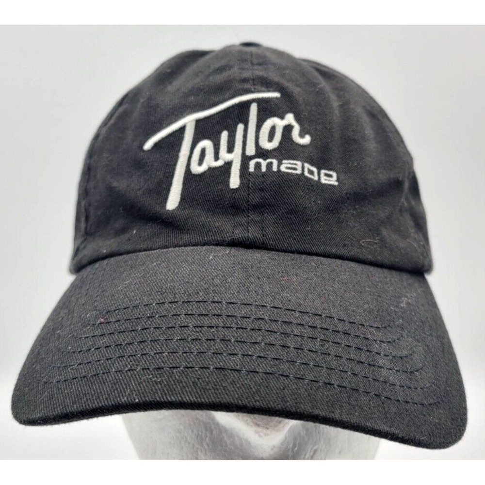 VINTAGE TAYLORMADE CAP HAT STRAPBACK 25TH ANNIVERSARY ONE SIZE BLACK 100% COTTON